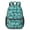 Paisley and Damask Green Pattern, variant on Paisley and Damask Green Pattern 17" Waterproof Oxford School Backpacks for Teens, S-Shape Padded Straps, for School, Travel, Hiking, Camping