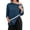 Dark Blue_002, variant on Women Post Shoulder Surgery Shirts After Rotator Cuff Post Shoulder Surgery 3/4 Sleeve Tops Tear Away Chemo Tee Shirts Outfits Vermilion S