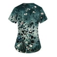 thumbnail image 3 of LHVUOA Scrubs for Women Floral Printed V Neck Short Sleeve T Shirts Nursing Tops with Pockets, 3 of 3