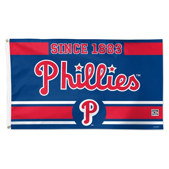 WinCraft Philadelphia Phillies 3' x 5' Single-Sided Franchise Establishment Deluxe Flag