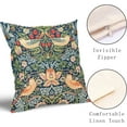 thumbnail image 4 of Chinoiserie Blue Sage Green Teal Pimpernel Pillow Covers 20X20 in Set of 2 Colorful Floral Bird Red Strawberry Pillow Cases Vintage Flower Throw Pillowcases Home Decor for Couch Patio Sofa Porch, 4 of 6
