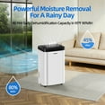 thumbnail image 5 of Edendirect Dehumidifiers for Home, 101 OZ Dehumidifier for Room with 24-Hour Auto Shut Off, Sleep Mode (430 sq. ft) Portable Dehumidifier for Bathroom, Bedroom, Basement, White, 5 of 10