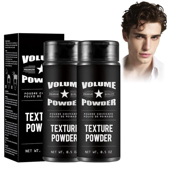 RUIAO 2PCS Polvo Texturizador Cabello Hombre, Polvo Texturizador Voluminizador para el Cabello, Adecuado Tanto para Hombres Como para Mujeres.