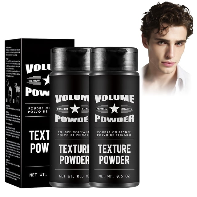 RUIAO 2PCS Polvo Texturizador Cabello Hombre, Polvo Texturizador Voluminizador para el Cabello, Adecuado Tanto para Hombres Como para Mujeres.