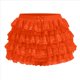 thumbnail image 1 of Pantalones Bombachos de Encaje Multicapa Y2K para Mujer, Pantalones Cortos con Volantes, Pantalones Cortos de Calabaza, Enaguas Dulces con Cintura Elástica. Naranja Rojo L, 1 of 7