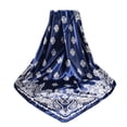 thumbnail image 3 of YUEHUA Satin Silk Scarf Bandana Women Square Satin Hair Wrap Head Scarf Lightweight Neck Scarves Floral Design, 3 of 6
