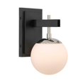 thumbnail image 3 of Varaluz Allie 1-Lt Bath - Black/Polished Nickel, 3 of 5