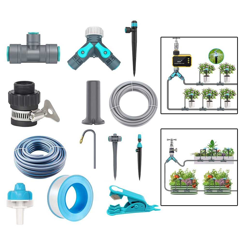 Effortless Drip Irrigation Kit with Quick-Connect System : Adjustable Nozzles