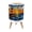 Color 2, variant on Small Trash Can with Lid Stained Glass Print Sunset Scene Bold Colors 1.8 Gallon Dog Proof Trash Can Round Garbage Can Waste Bin Wastebasket for Bathroom Bedroom Living Room