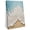 Blue, variant on Crashing Wave Foam Canvas Wall Art for Living Room Bedroom Bathroom, Coastal Teal Heavy Impasto Ocean Gold Beach Canvas Art Wall Decor, Artwork for Walls Home Office Decor, 8"x10"