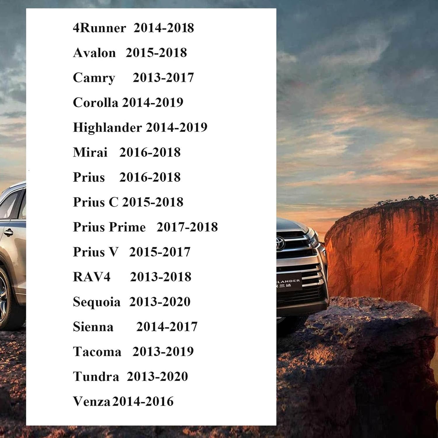 2025 Latest Navigation SD Card Map Update Accessories 86271 0E077 Compatible with Toyota Tacoma HighlanderRAV4 Tundra 4Runner Sienna Prius Venza Mirai CorollaUSA/Canada