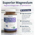 thumbnail image 3 of Healths Harmony Gentle & High Absorption Magnesium Bisglycinate Supplement, 200 mg, 60 Capsules, 3 of 9