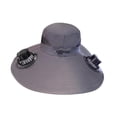 thumbnail image 2 of Sombrero con ventilador solar para exteriores, gorra para el , protección solar , recargable, ligero, para hombres y mujeres, gorra de Gris oscuro, 2 of 9