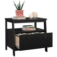thumbnail image 3 of Sauder Trestle Engineered Wood Lateral File Cabinet in Raven Oak Finish, 3 of 11