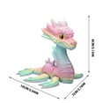 thumbnail image 3 of Mini Sea Dragon Decoration Printed Tabletop Figurine Compact Cute Durable Home Decor Office Shelf Aquatic Theme Resin Gift for Collectors Kids Adults, 3 of 5