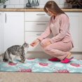 thumbnail image 3 of Pioneer Flower Floral Print Pattern Kitchen Rugs Sets Of 2, Anti Fatigue Non Slip Washable Floor Mats for Kitchen Sink Laundry, 17X30 Inch + 17X47 Inch, 3 of 6