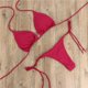 thumbnail image 4 of Traje de baño de bikini sexy para mujer con tirantes divididos y ajustable, conjunto de traje de baño multicolor, 4 of 5