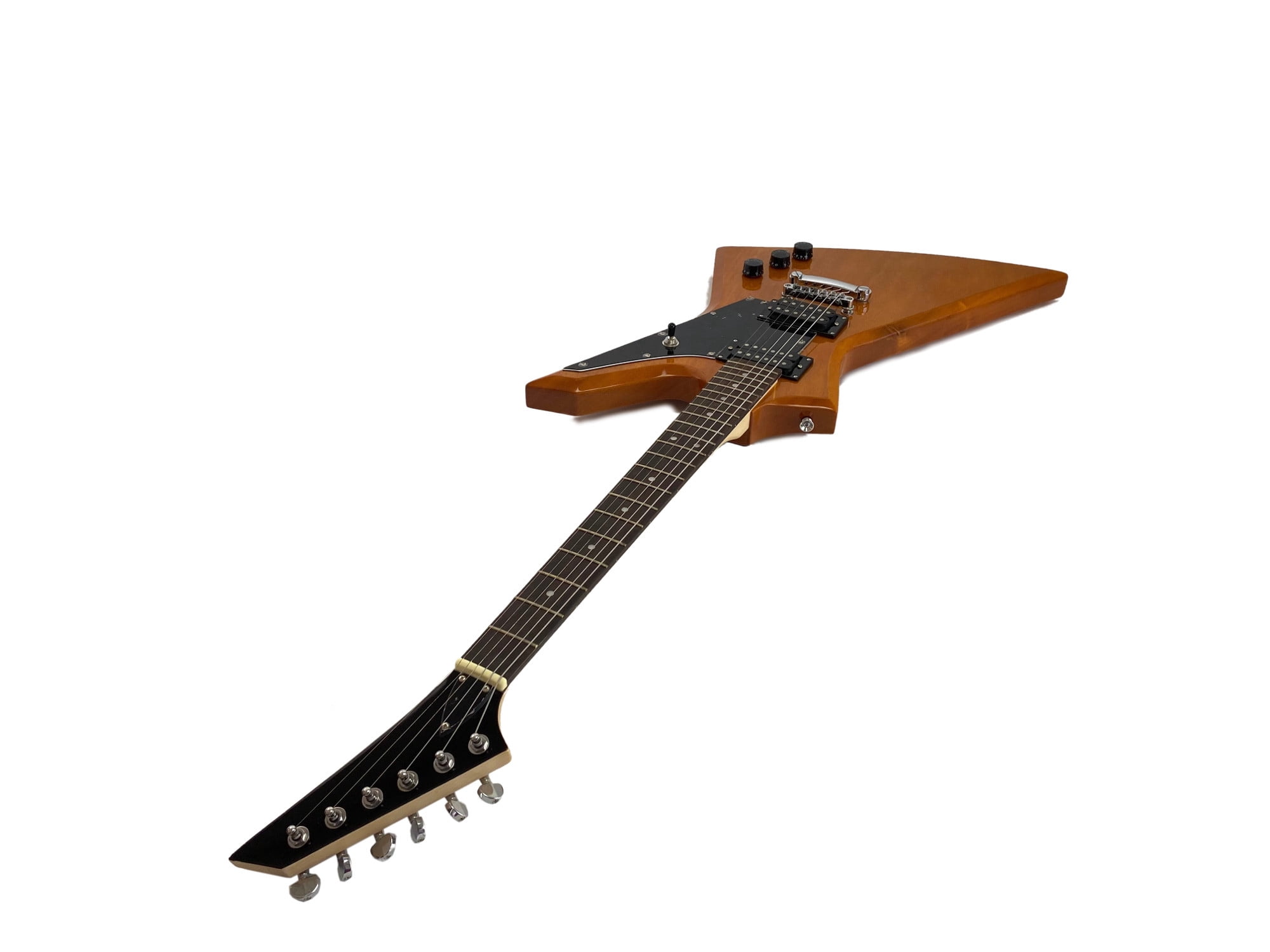 Full Size Right Handed Rock Style Electric 6 String Guitar Solid Wood