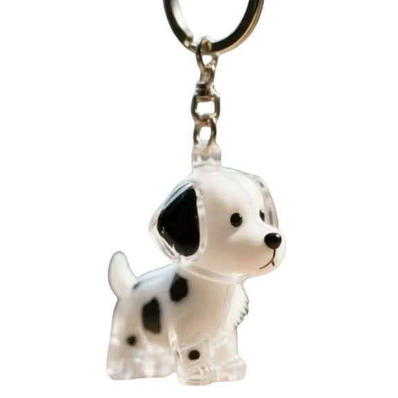 Pet Hair Memorial Keepsakes Keychain Dog Shape Figurine Furs Collector Box Clear Hanging Bag Charm Accessories