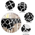 thumbnail image 5 of Table Cloth Waterproof Polyester Tablecloth Black Moroccan Pattern Table Clothes for Rectangle Tables, Indoor Outdoor Table Cover for Parties, Wedding, Dinner Table - 60x84 Inch, 5 of 6