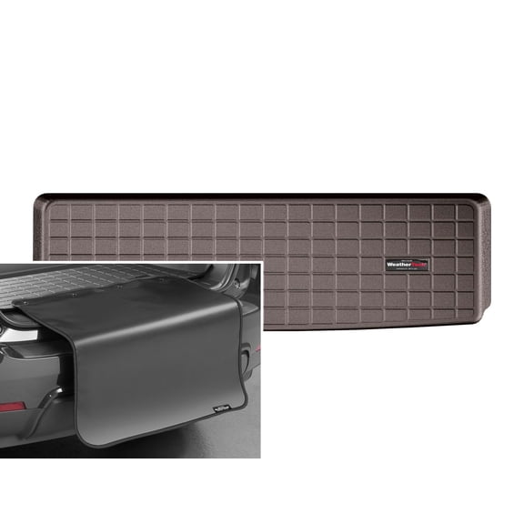 WeatherTech Cargo Trunk Liner with Bumper Protector compatible with Escalade, Tahoe, Yukon - Behind 3rd Row w/ Bumper Protector, Cocoa