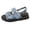 Blue, variant on Jane Wardrobe Women's Casual Buckle Strap Slide Sandals, Solid Color Denim Cloth Open Toe Breathable Summer Flats for Beach & Daily Wear, 1Pair, 36-42