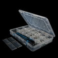 thumbnail image 4 of Clearance! Delayuji Tool Bag 18 Cell Plastic Parts Box Component Box Electronic Accessories Box Screw Box Storage Box Transparent Multi Cell Mobile Cell Box One Size Clear, 4 of 9