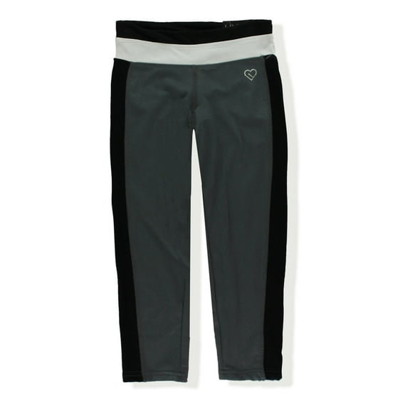 Aeropostale Womens Capri Yoga Pants, Grey, Juniors, X-Small