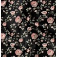 thumbnail image 1 of Soimoi Moss Georgette Fabric Artistic Roses Panel Printed Craft Fabric by The Yard 42 Inch Wide, 1 of 6