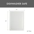 thumbnail image 4 of Dexas Polysafe NSF Approved Cutting Board with Juice Well, 12  x 16 in, White, 4 of 5