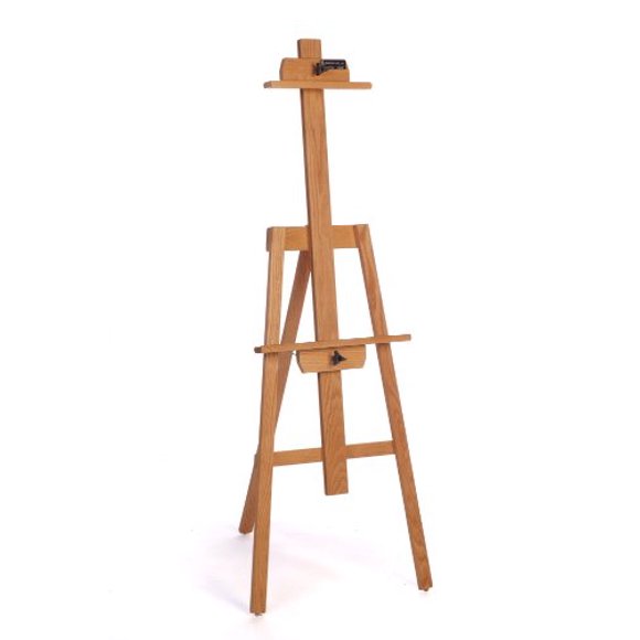 American Easel Chevalet Yazhi en Chêne - Fini Doré