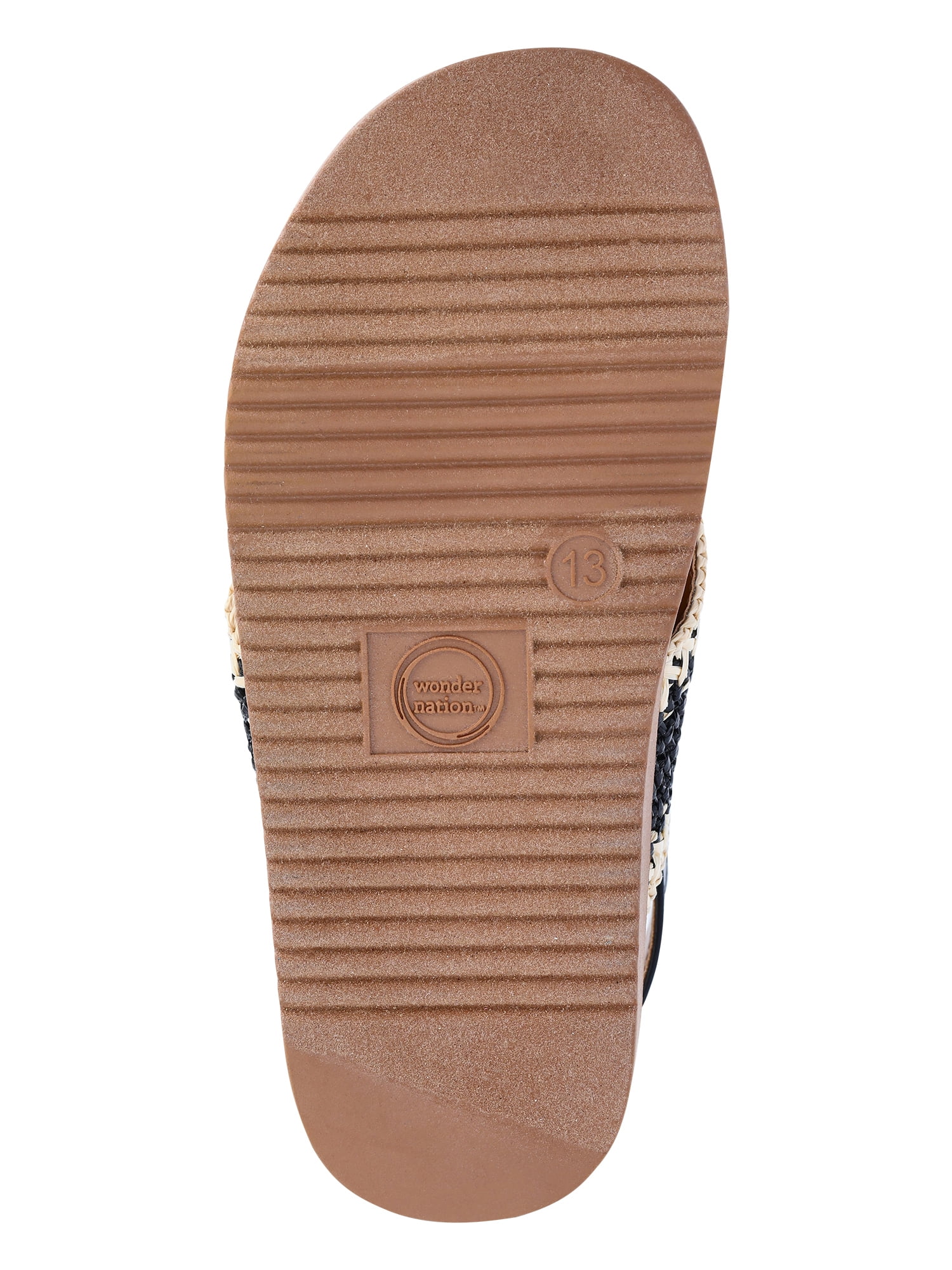 Wonder Nation Little and Big Girls Crossover Sandals