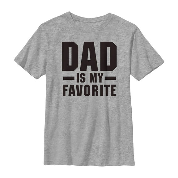 Boy's Lost Gods Father's Day Dad is My Favorite  Graphic Tee Athletic Heather Small