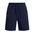 thumbnail image 2 of Men's Quick Dry 9 Inch Workout Shorts, Elastic Waist Drawstring Gym Shorts with Zipper Cargo Pocket, Lightweight Breathable Athletic Shorts for Running & Training Navy, 2 of 7