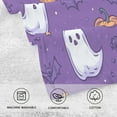 thumbnail image 5 of Yayeee 100% Cotton Hand Towels for Bathroom 16" x 28" Soft Absorbent Kitchen Towel, Halloween Purple Ghosts, 5 of 7