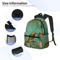 thumbnail image 2 of KLL Retro Birds Print Laptop Backpack,Lightweight Backpack for Women Men Travel Daypack Fit for Travel Hiking Weekend, 2 of 6