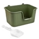thumbnail image 1 of Lavabo para arena de gatos con pala, bandeja de arena para mascotas con parte abierta, inodoro para orinal para gatitos, bandeja de arena , XL verde Verde XL, 1 of 8
