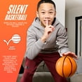 thumbnail image 3 of NERF Quietcourt Silent Foam Mini Basketball - Quiet Ball for Indoor Dribbling Practice + Drills - 7" Inch Mini Kids + Youth Basketball - Never Goes Flat Foam Construction, 3 of 11