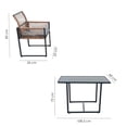 thumbnail image 2 of Ilios Innova | Juego de Comedor Exterior con Mesa y Sillas de Ratán Sintético, Estructura Metálica Resistente, Diseño Moderno para Jardín, Terraza o Patio, 2 of 9