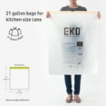 thumbnail image 2 of EKO 21 Gallon Extra Strong Drawstring Kitchen Trash Bags, 60 Pack, White, 2 of 7