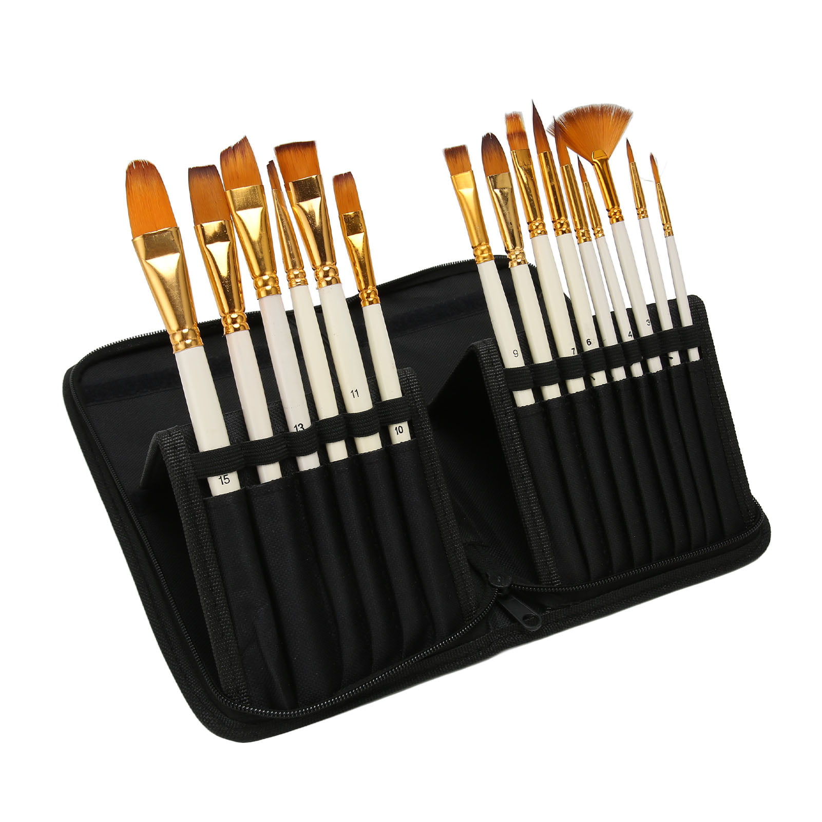 Nicpro 15 Pcs Micro Detail Paint Brush Set, Small Professional