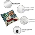 thumbnail image 6 of nygtbtfer Christmas Pillow Covers Set of 4 Tree Decorative Pillow Cushion Case for Sofa Couch Bed Home Car White, 6 of 7