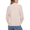 thumbnail image 2 of Calvin Klein Jeans Women's Cable Knit Crewneck Sweater B4HP (Regular,L,Blush), 2 of 4