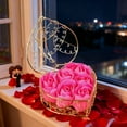 thumbnail image 4 of HCBY Valentine‘s Day Rose Soap Flower Set for Bathroom, 6 Usable Roses in Iron Basket, Romantic Decor & Functional Gift for Hand Washing(Hot Pink,4.13"x4.13"x2.76"), 4 of 6
