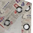 thumbnail image 4 of Ambesonne Tea Party Grommet Curtain, Newspaper Kiss Marks, 50" x 84", Beige Navy Blue Red, 4 of 6