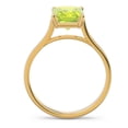 thumbnail image 4 of 2.50 Carat Stunning Emerald Cut Simulated Peridot Gemstone Bridal Ring for her Solid 18K Yellow Gold Size 5.5 by Diamond Capitals, 4 of 8