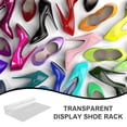thumbnail image 4 of OULII 5Pcs Clear Plastic Wall Shoe Shelves Racks for Retail Store Use, 4 of 8