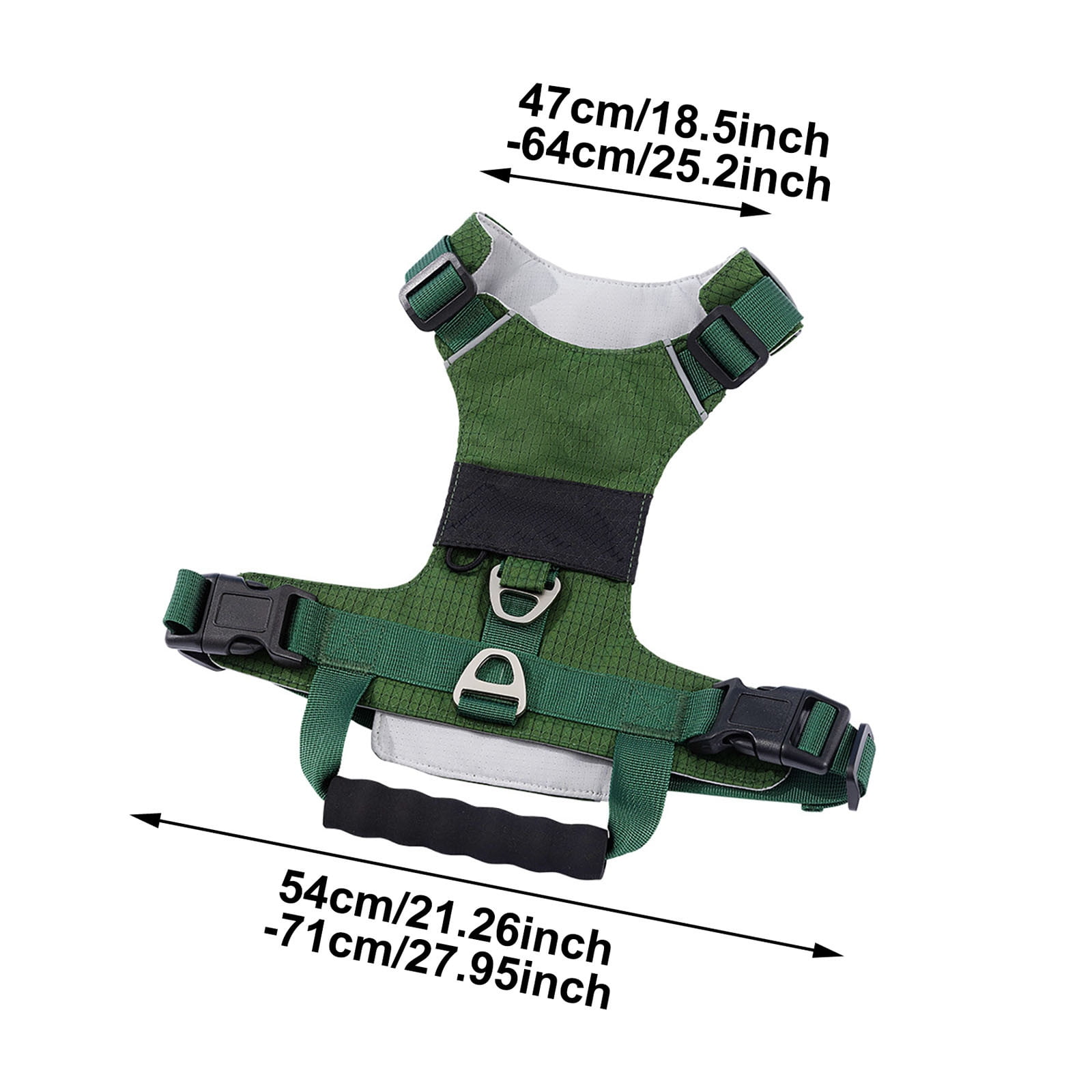 Dog Harness with Handle, Reflective No Pull Vest Harness for Small Medium Large Dogs, Easy Walk Puppy Harness with Padded Front, Adjustable Pet Safety Harness for Outdoor