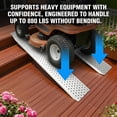 thumbnail image 4 of Muweixin Shed Ramp 2 Pack 62.6 inch, Aluminum Heavy Duty 880lbs Loading Ramps, Non-Slip Punch Plate Trailer Ramps for Shed Door, Lawn Mower, ATV, 4 of 9