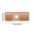 thumbnail image 3 of weibbin Faucet Silicones Drainage Mats Handwashing Sink Multifunctional Button Leak Mat Kitchen Sink Antis Slip Mat, 3 of 7